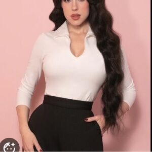 XL Vixen top in White